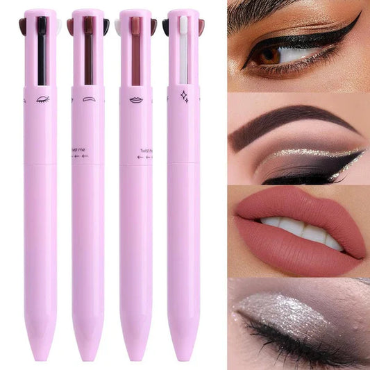 4-in-1 Multifunctional Waterproof Makeup Pen – Eyes, Lips, Highlights and Eyebrows in One Product!